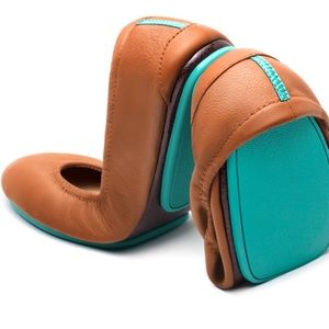 Tieks Ballet Flats Shoes 7 Chestnut Cognac Leather